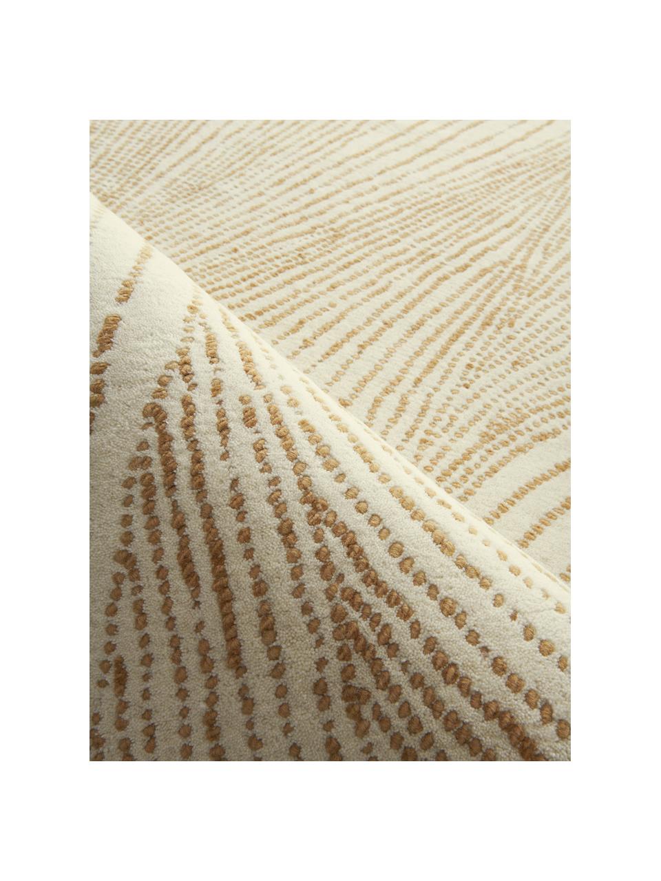 Alfombra artesanal grande de lana Waverly, 100% lana
Las alfombras de lana se pueden aflojar durante las primeras semanas de uso, la pelusa se reduce con el uso diario, Beige, blanco, An 160 x L 230 cm (Tamaño M)