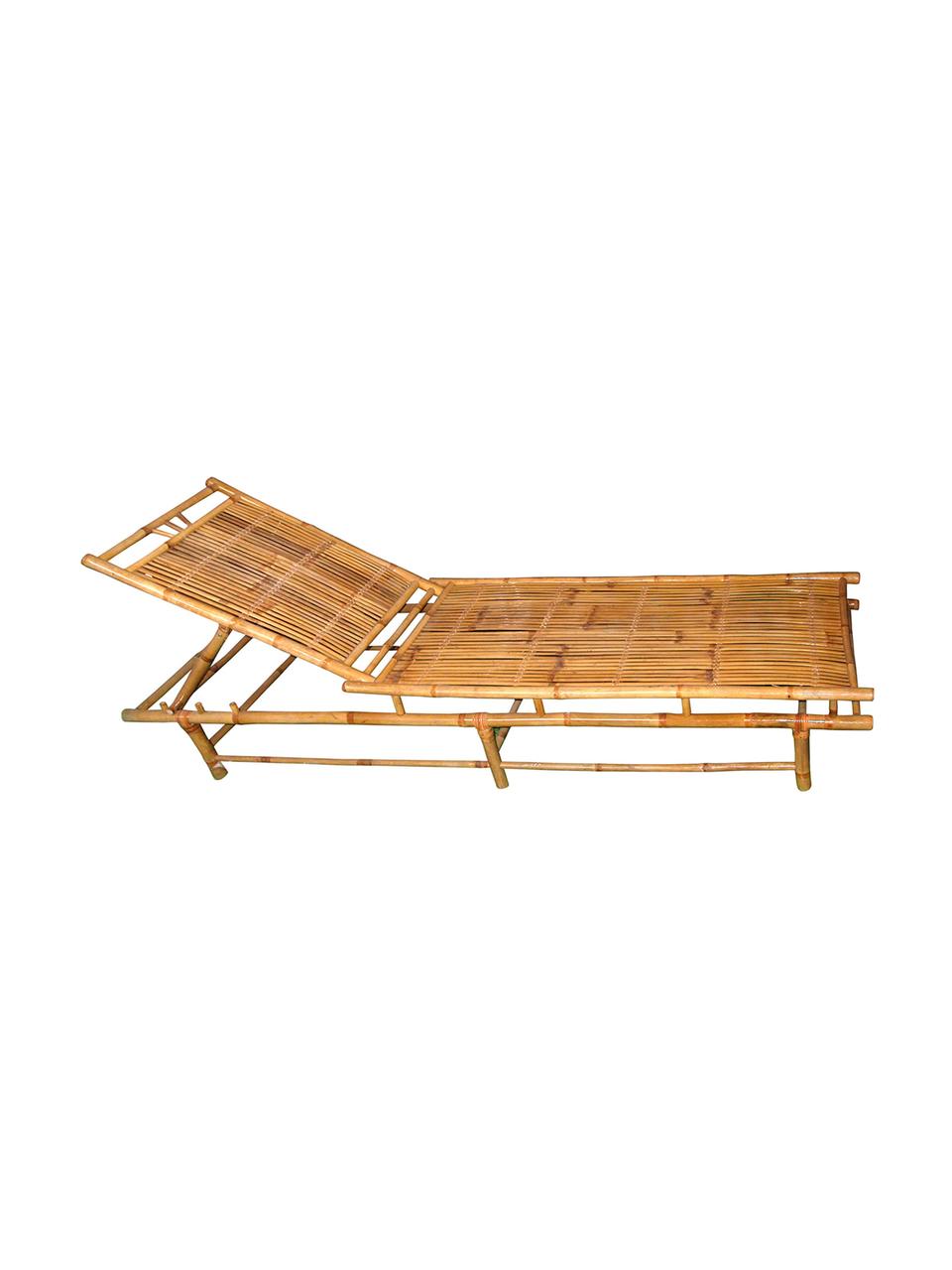 Składany leżak z drewna bambusowego Bammina, Drewno bambusowe, Beżowy, S 70 x W 33 cm