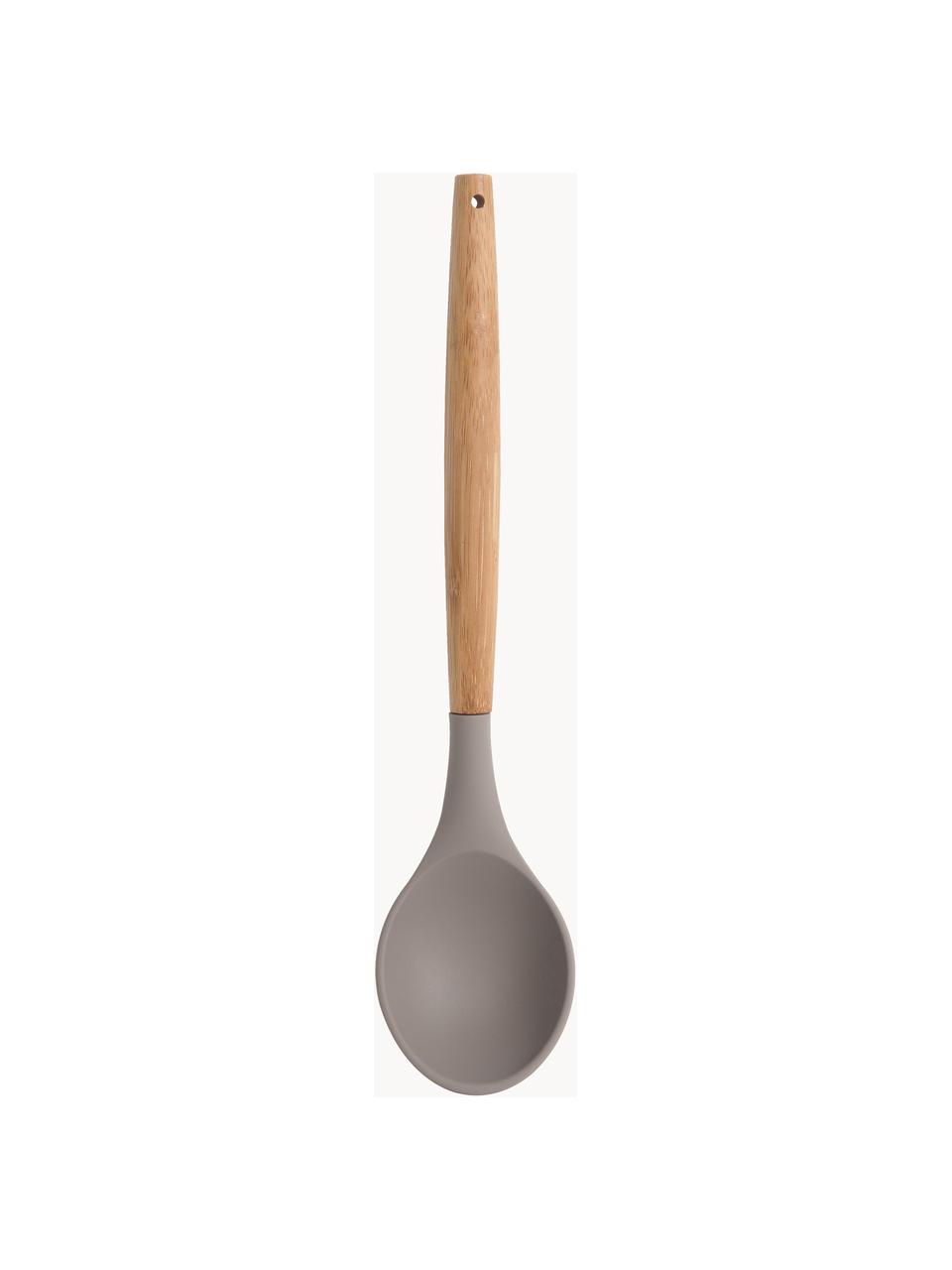 Cucchiaio da cucina Silico, Plastica, legno, Greige, legno, Lunghezza 32 cm