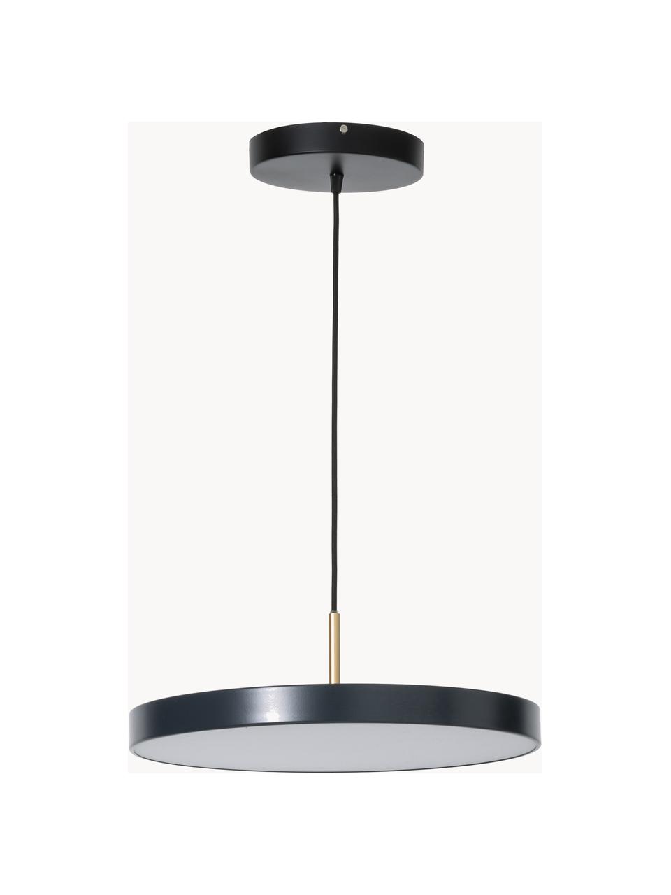 Lampa wisząca LED Asteria, Aluminium, stal, PMMA, Antracytowy, odcienie złotego, Ø 15 x W 6 cm