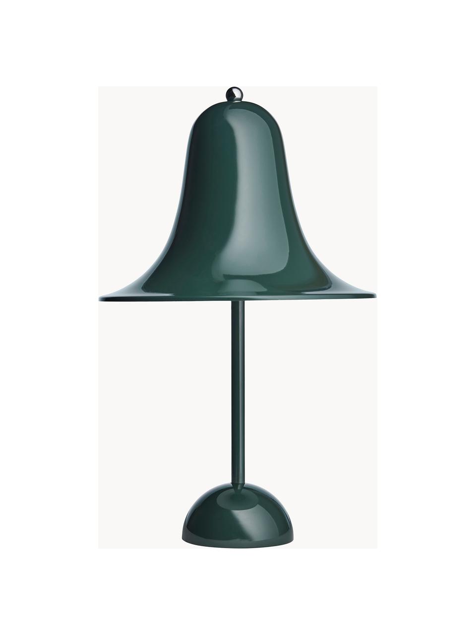 Stolní lampa Pantop, design Verner Panton, Tmavě zelená, lesklá, Ø 23 cm, V 38 cm