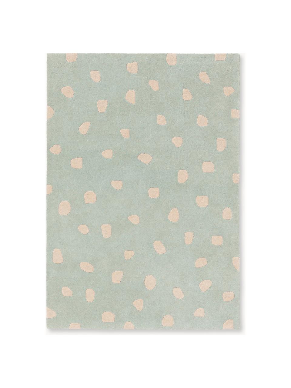 Tapis pour enfant en laine tufté main Savannah, 100 % laine

Les tapis en laine peuvent perdre des fibres lors des premières semaines et des peluches peuvent se former, ce phénomène est naturel et diminue à mesure de votre usage et du temps, Vert sauge, beige clair, larg. 120 x long. 170 cm (taille S)