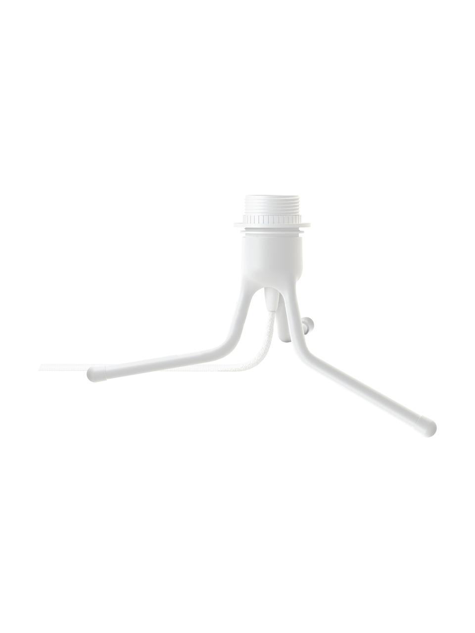 Base per lampada da tavolo Tripod, Base della lampada: alluminio rivestito, Bianco, Ø 16 x Alt. 19 cm