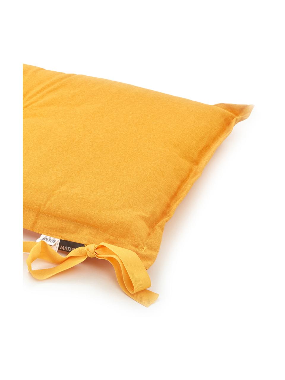 Einfarbige Bankauflage Panama in Gelb, 50% Baumwolle, 45% Polyester,
5% andere Fasern, Gelb, 48 x 120 cm