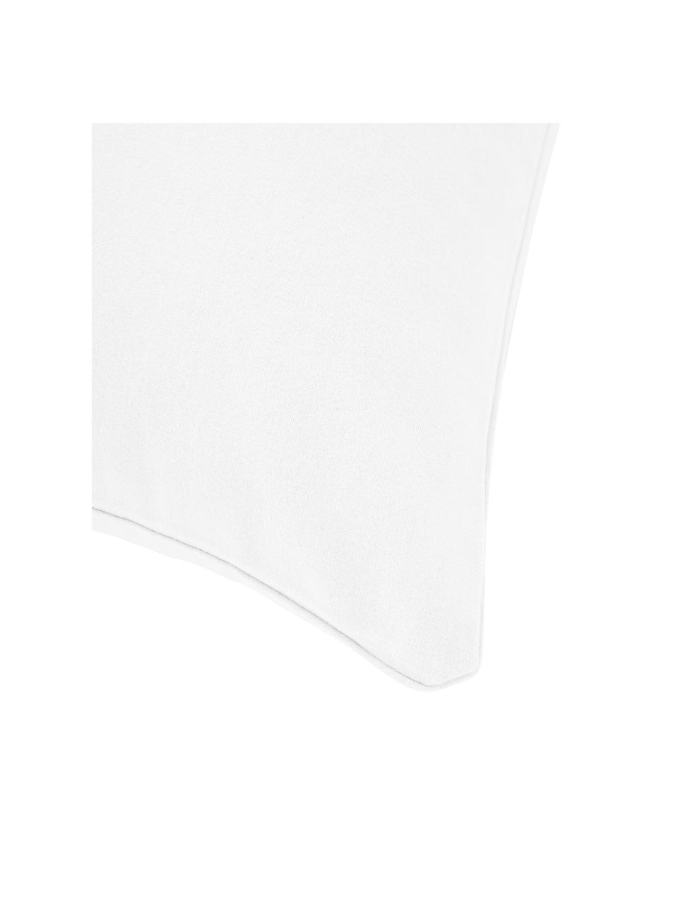 Funda de almohada de franela Biba, Blanco, An 45 x L 110 cm
