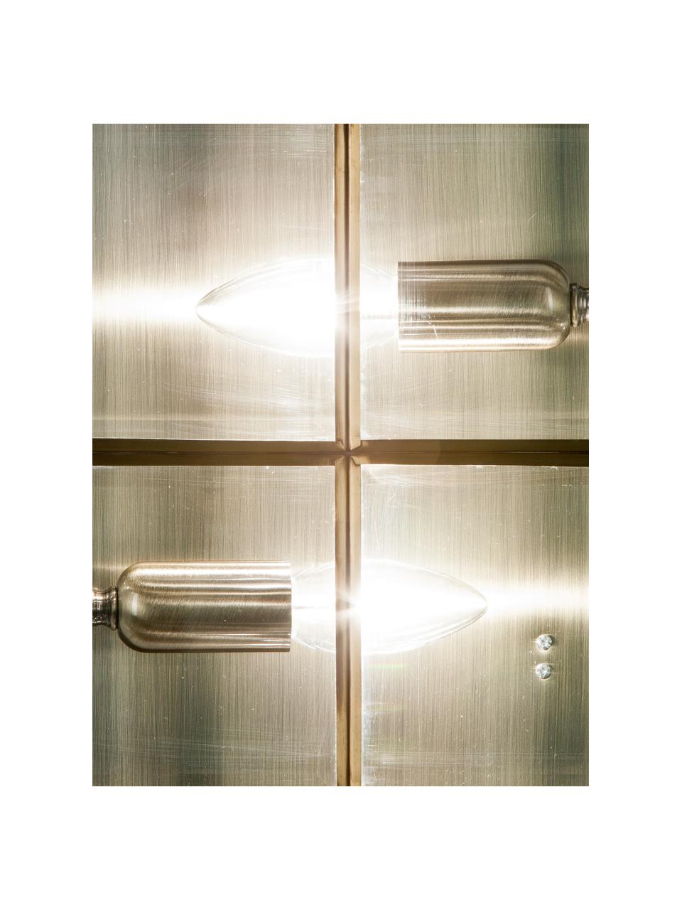 Kleine Deckenleuchte Ben, Lampenschirm: Glas, Goldfarben, Transparent, B 26 x H 10 cm