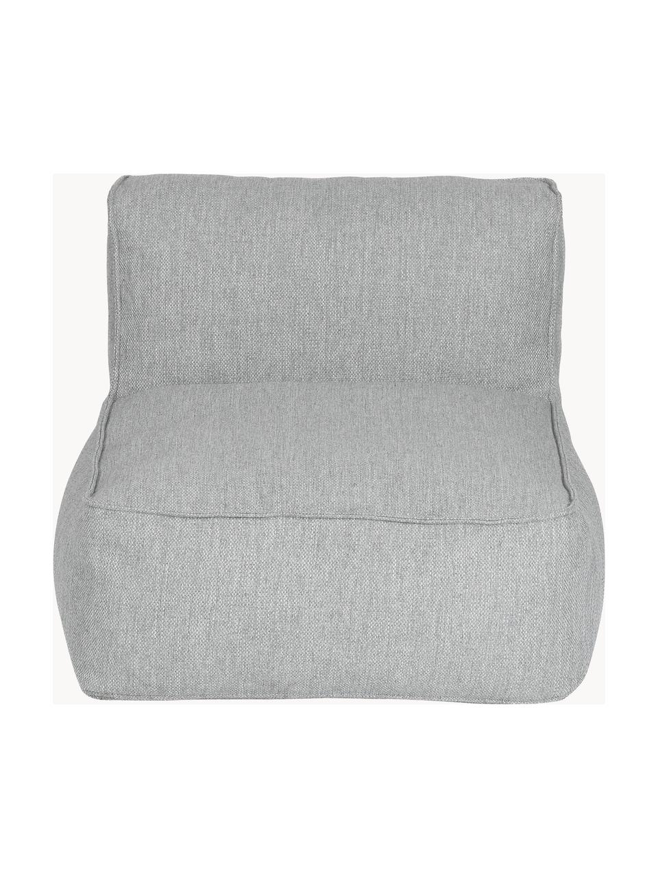 Módulo central de exterior sofá Grow, Tapizado: 100% poliéster, resistent, Tejido gris claro, An 75 x F 95 cm