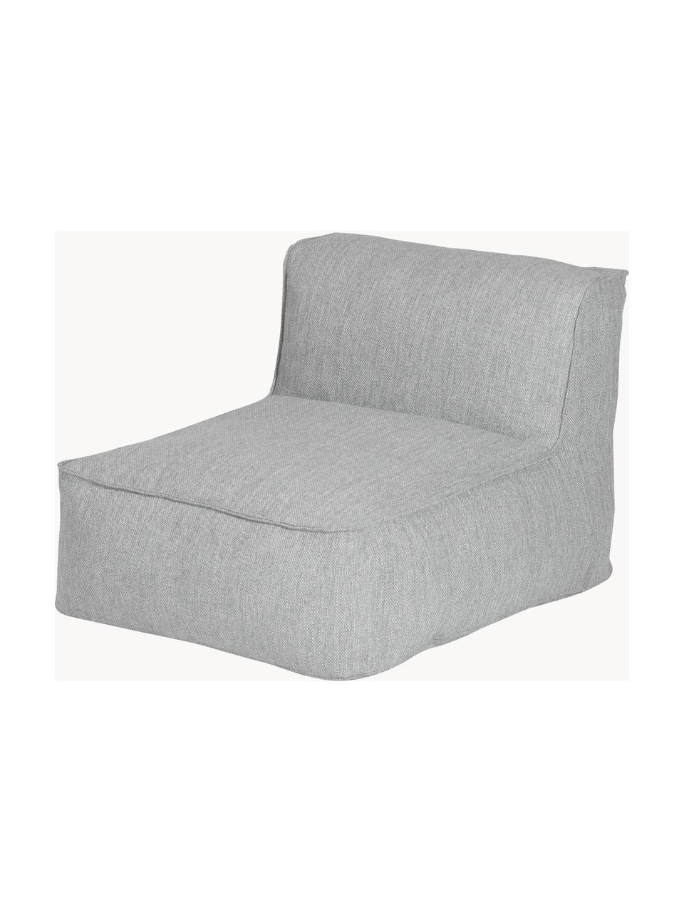 Módulo central de exterior sofá Grow, Tapizado: 100% poliéster, resistent, Tejido gris claro, An 75 x F 95 cm