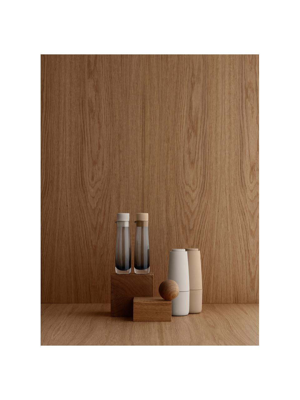 Set macina sale e pepe Salpi 2 pz, Coperchio: materiale sintetico, Beige, grigio chiaro, Ø 7 x Alt. 20 cm