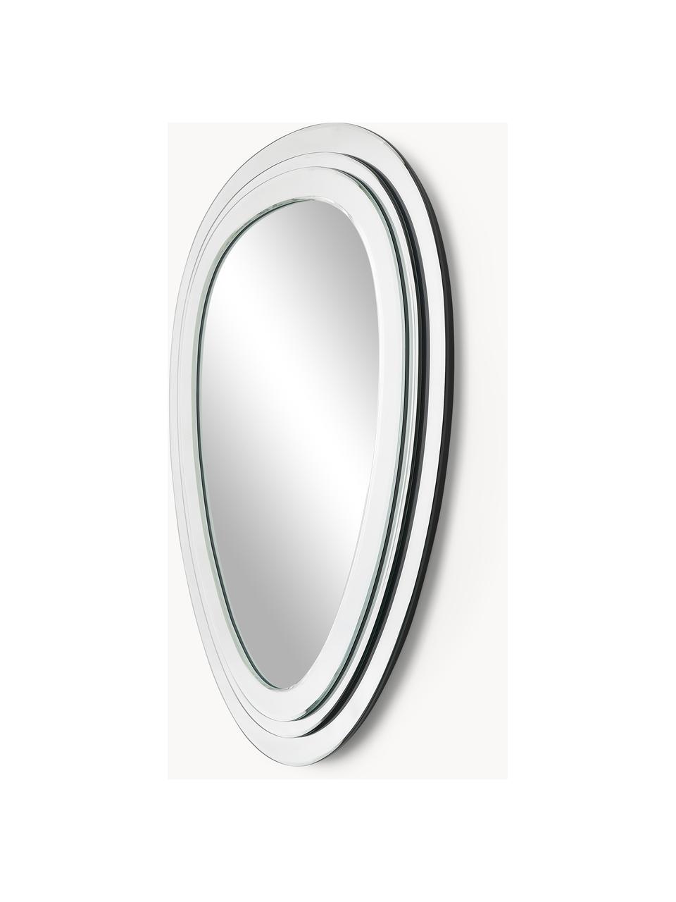Miroir mural sans cadre Rocco, Argenté, larg. 60 x haut. 80 cm
