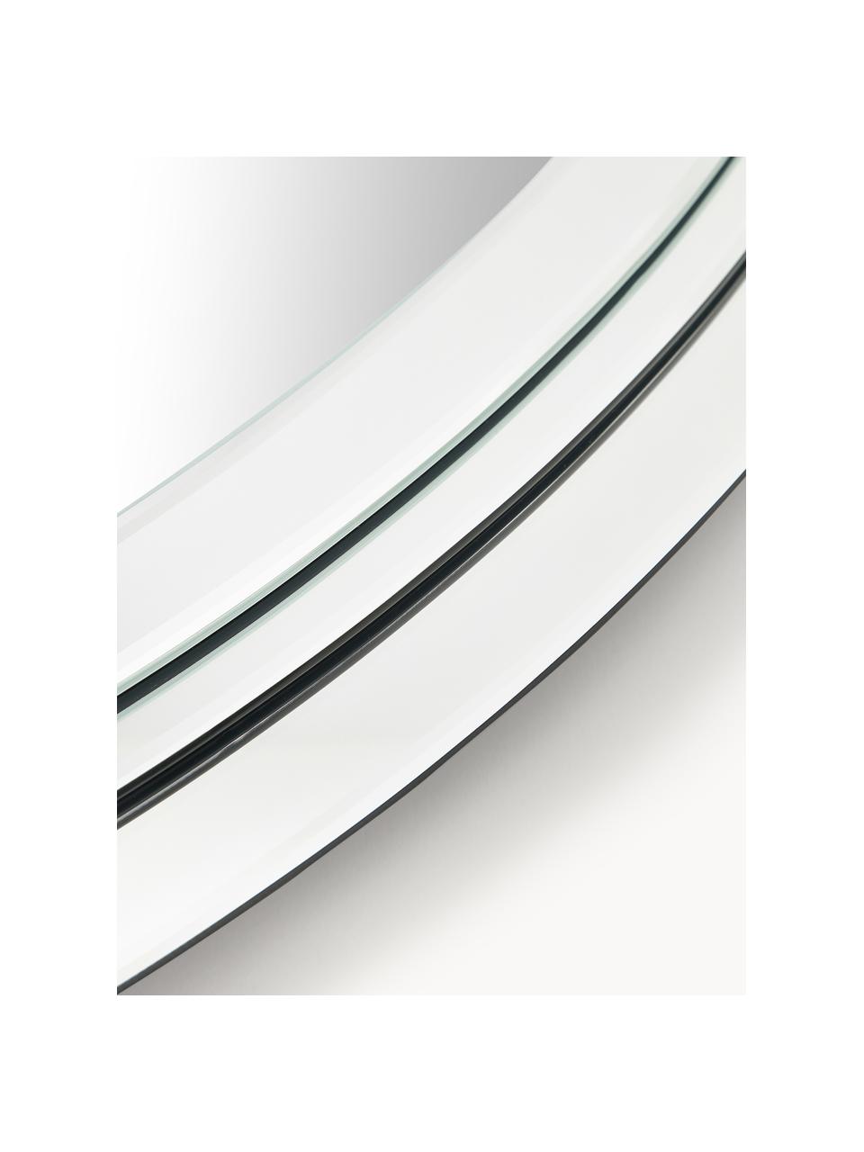 Specchio da parete Shia, Retro: pannelli di fibra a media, Superficie dello specchio: lastra di vetro, Argentato, Larg. 50 x Alt. 70 cm
