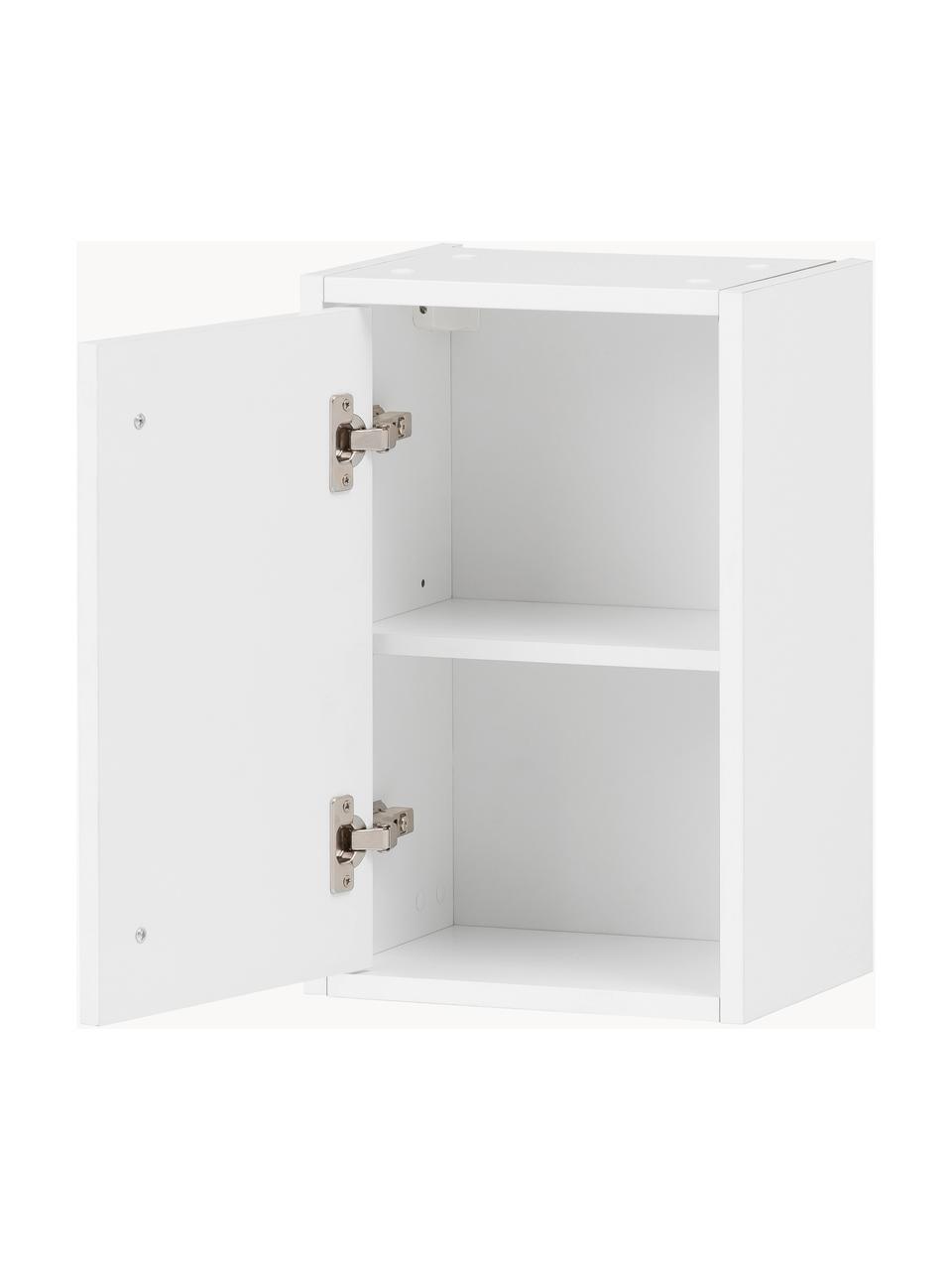 Bad-Hängeschrank Palladia, B 30 cm, Griff: Metall, beschichtet, Weiß, Goldfarben, B 30 x H 46 cm