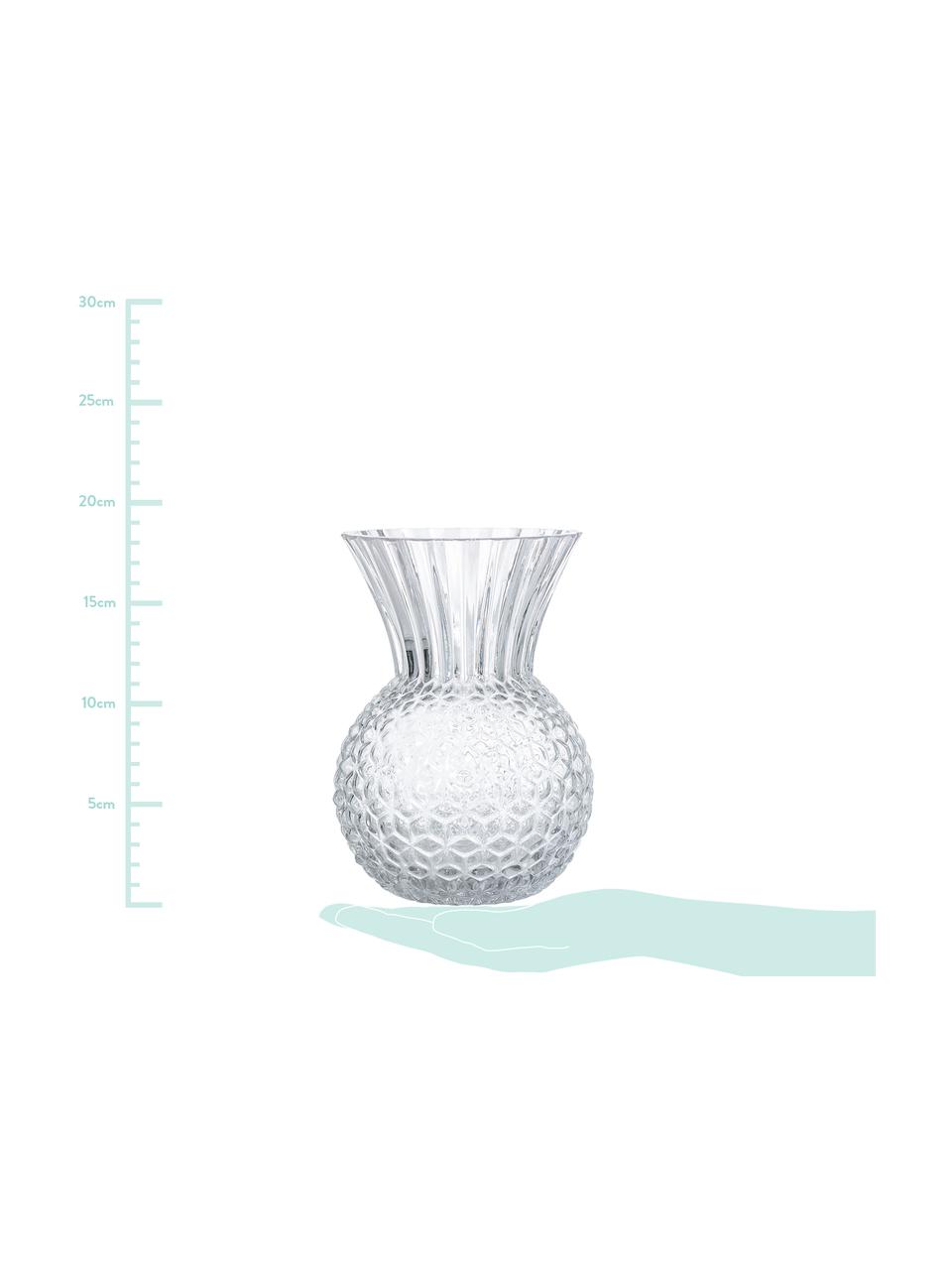 Skleněná váza Clear, Transparentní