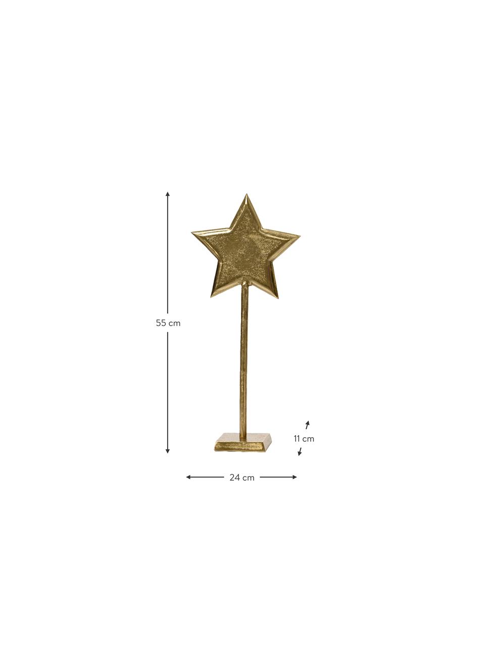 Objets décoratifs avec finition antiquaire Spirit, 2 élém., Aluminium, enduit, Doré, larg. 24 x haut. 55 cm