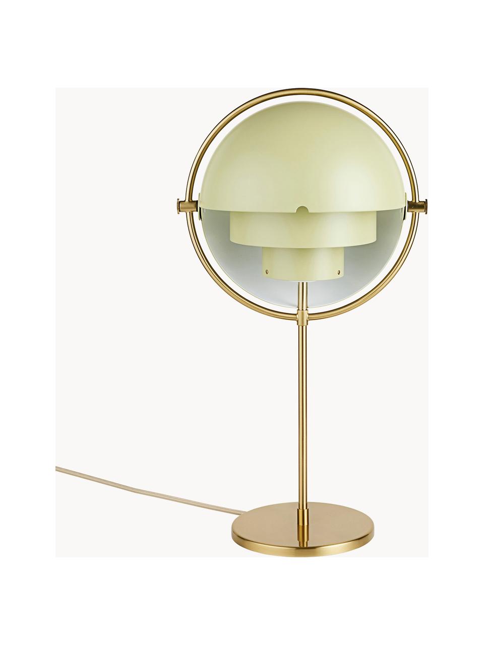Lampa stołowa Multi-Lite, Aluminium powlekane, Jasny zielony matowy, odcienie złotego matowy, Ø 24 x W 50 cm