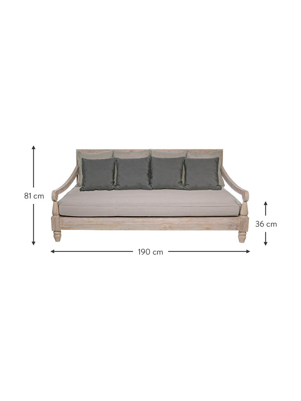 Uitputting som Landelijk Tuin loungebank Bali van teakhout (4-zits) | Westwing