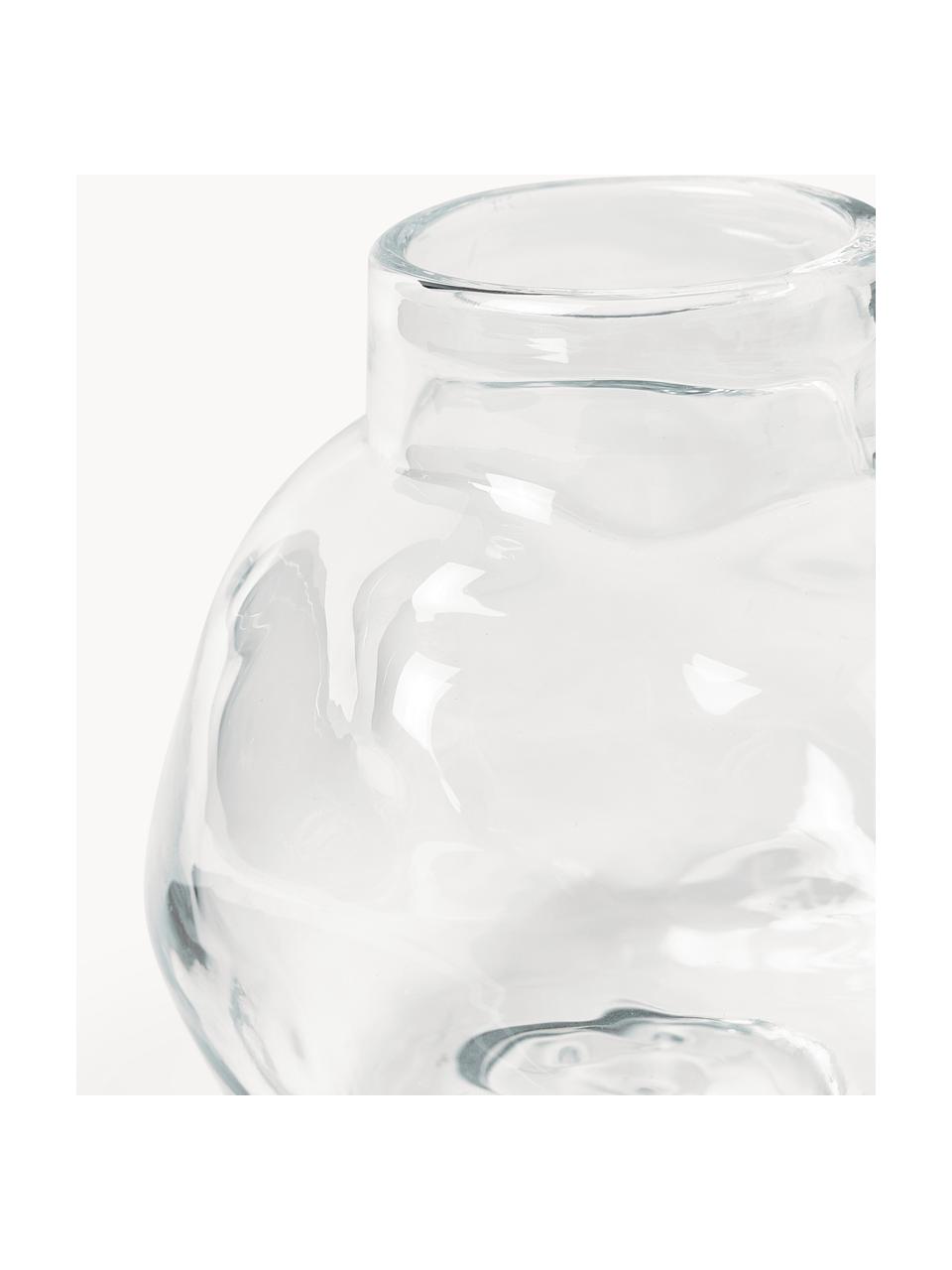 Sklenená váza Bunch, V 12 cm, Sklo, Priehľadná, Ø 12 x V 12 cm