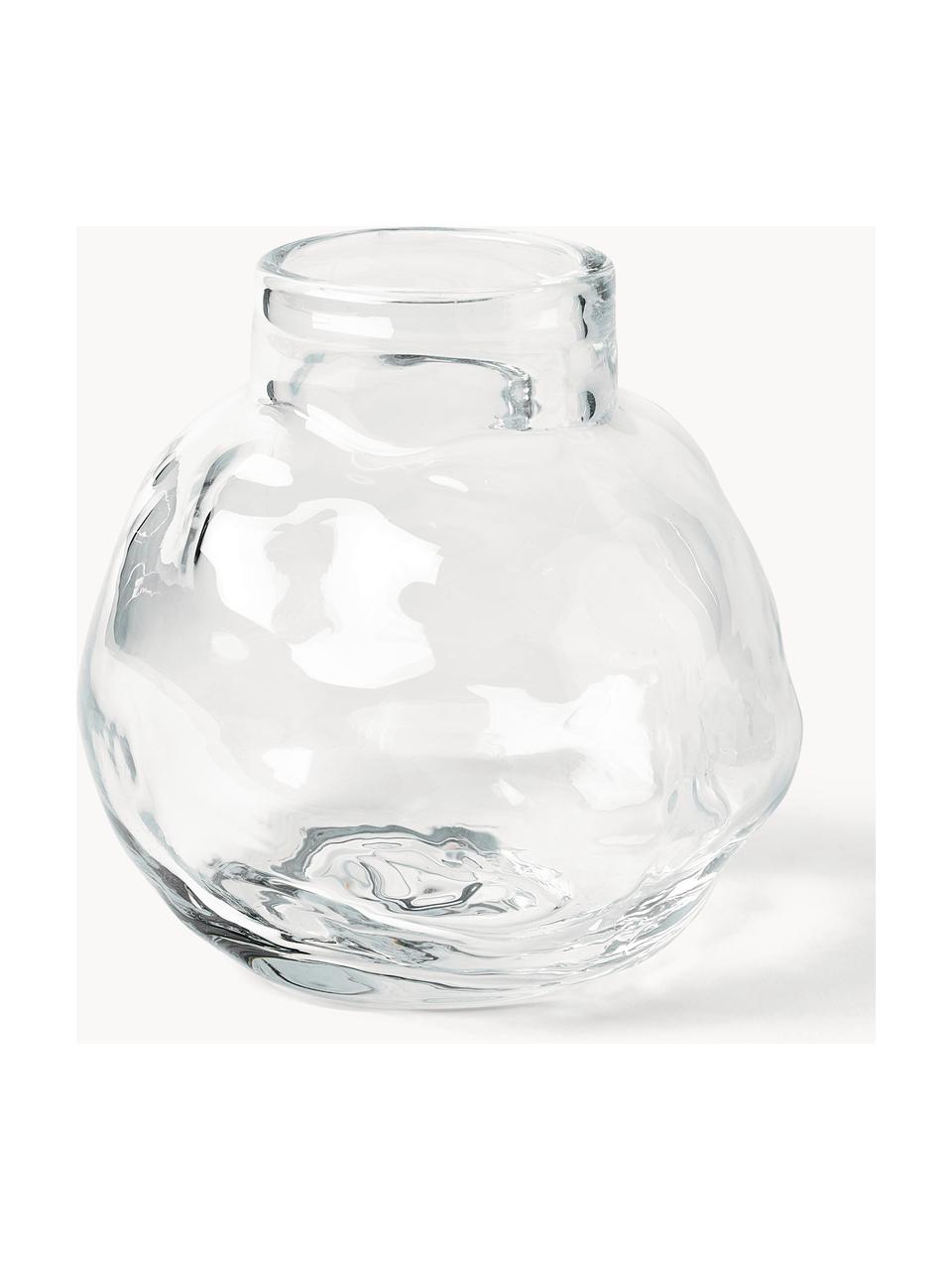 Glazen vaas Bunch, H 12 cm, Glas, Transparant, Ø 12 x H 12 cm