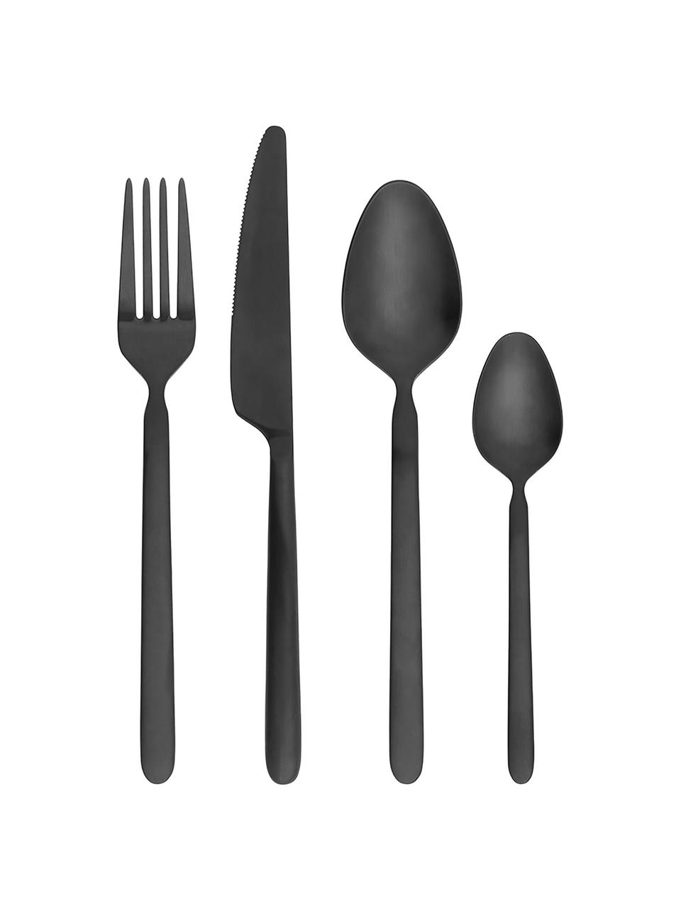 Cubertería Stella, 4 comensales (16 pzas.), Acero inoxidable

La cubertería está hecha de acero inoxidable. Por tanto, es duradera, inoxidable y resistente a las bacterias., Negro mate, 4 comensales (16 pzas.)