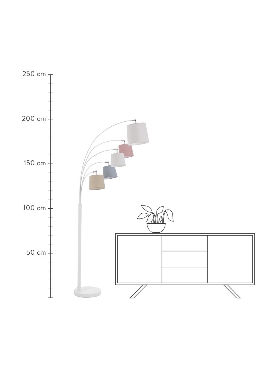 Lampa podłogowa Foggy, Biały, odcienie pastelowe, S 80 x W 200 cm