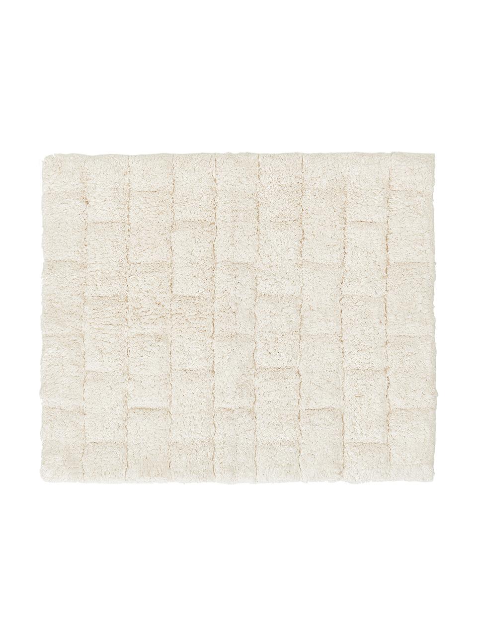 Tapis de bain moelleux blanc crème Metro, 100 % coton bio
Qualité supérieure 1900 g/m², Blanc crème, larg. 50 x long. 60 cm