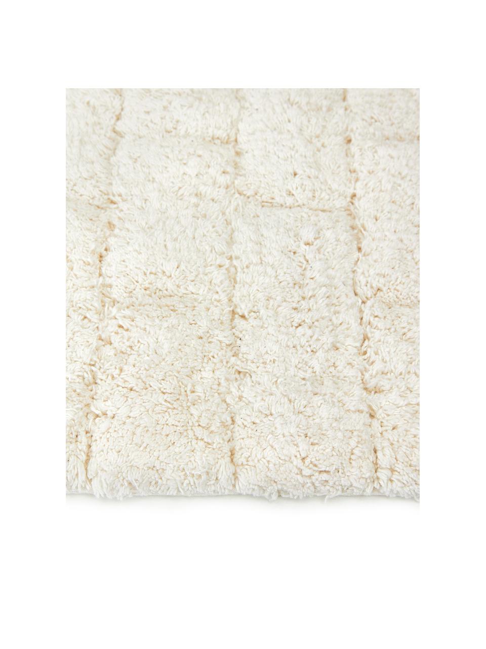 Tapis de bain moelleux blanc crème Metro, 100 % coton bio
Qualité supérieure 1900 g/m², Blanc crème, larg. 50 x long. 60 cm