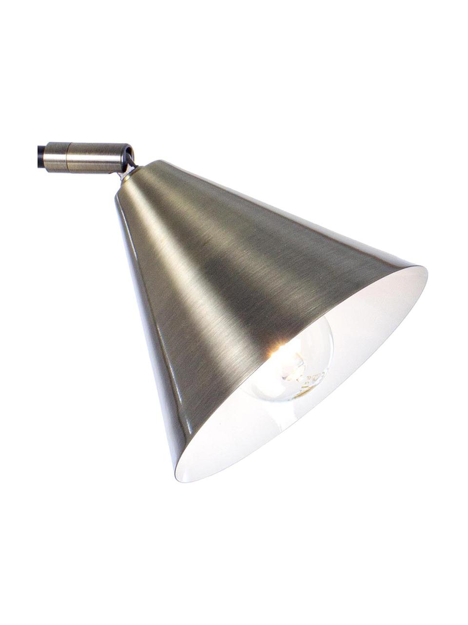 Retro-Schreibtischlampe Loft mit Antik-Finish, Lampenschirm: Metall, Lampenfuß: Metall, Goldfarben mit Antik-Finish, Schwarz, 14 x 43 cm