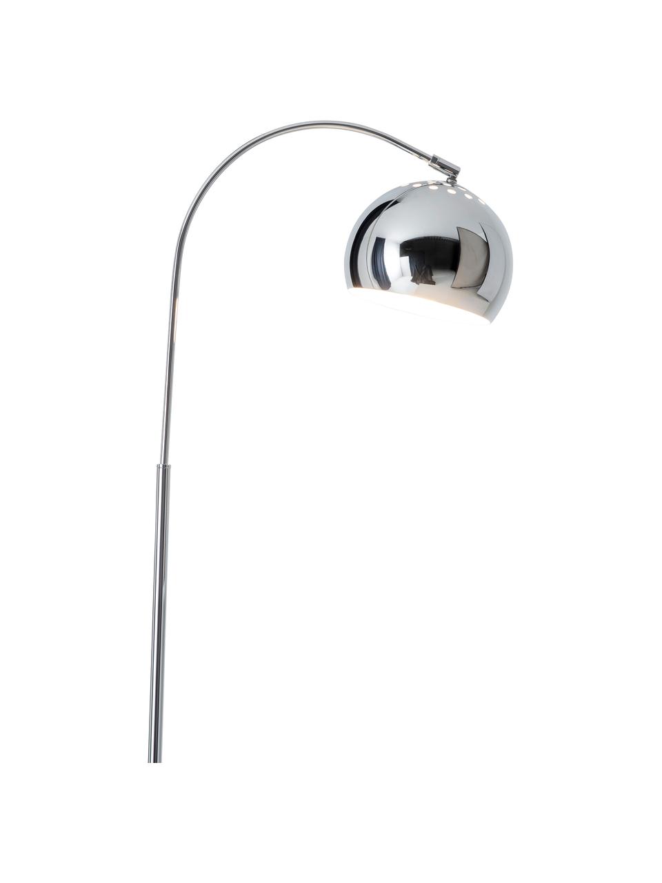 Leeslamp Style in zilverkleur, Lampenkap: metaal, Lampvoet: metaal, Zilverkleurig, 25 x 146 cm