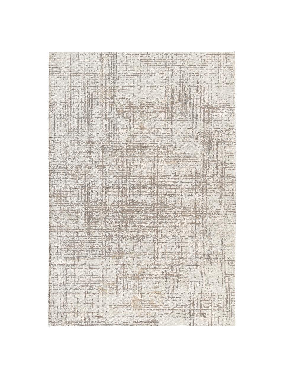 Alfombra Yava, 70% poliéster, 30% algodón (certificado GRS), Beige, marrón, An 80 x L 150 cm (Tamaño XS)