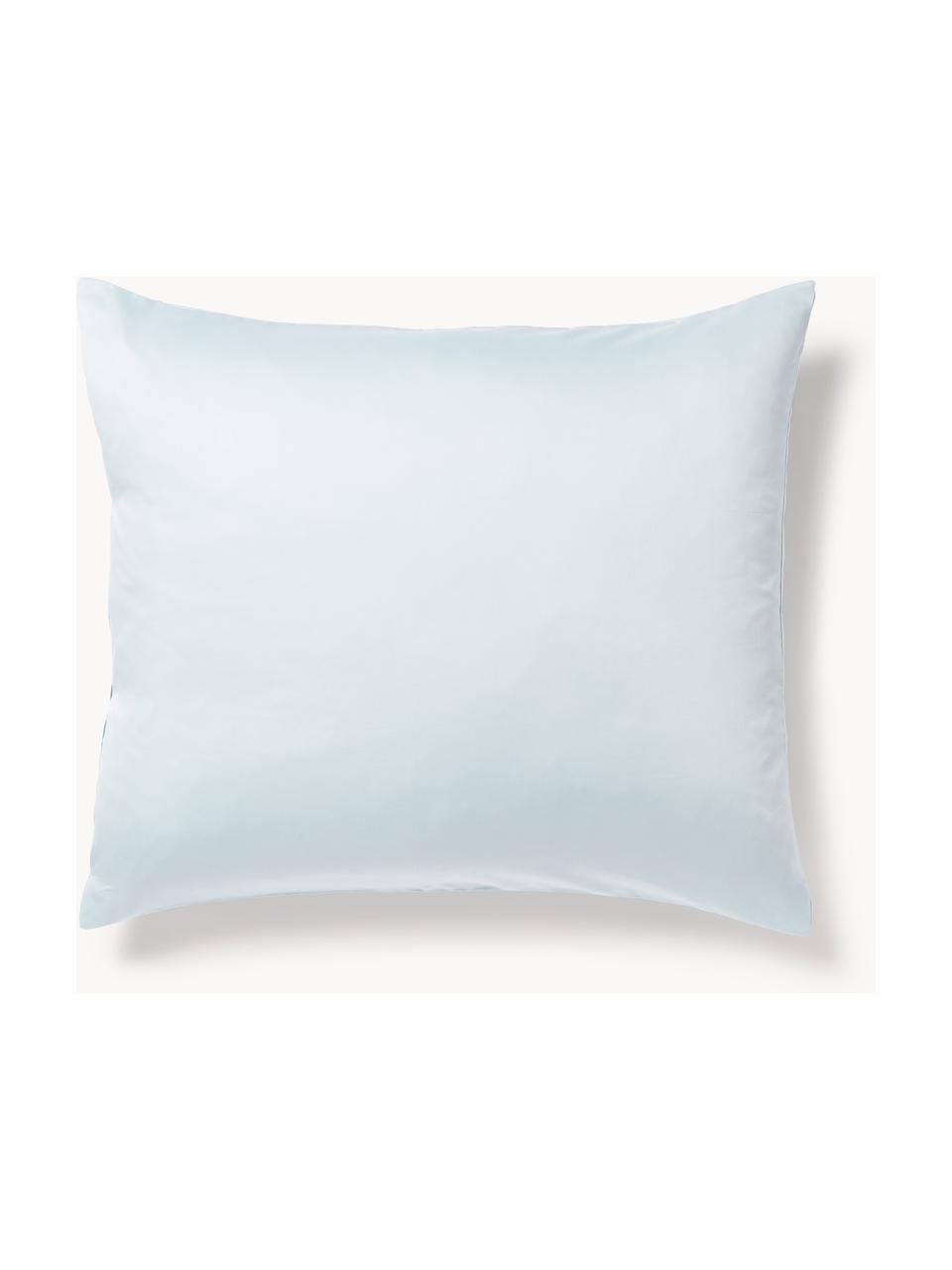 Povlak na polštář z bavlněného saténu Comfort, Světle modrá, Š 40 cm, D 80 cm