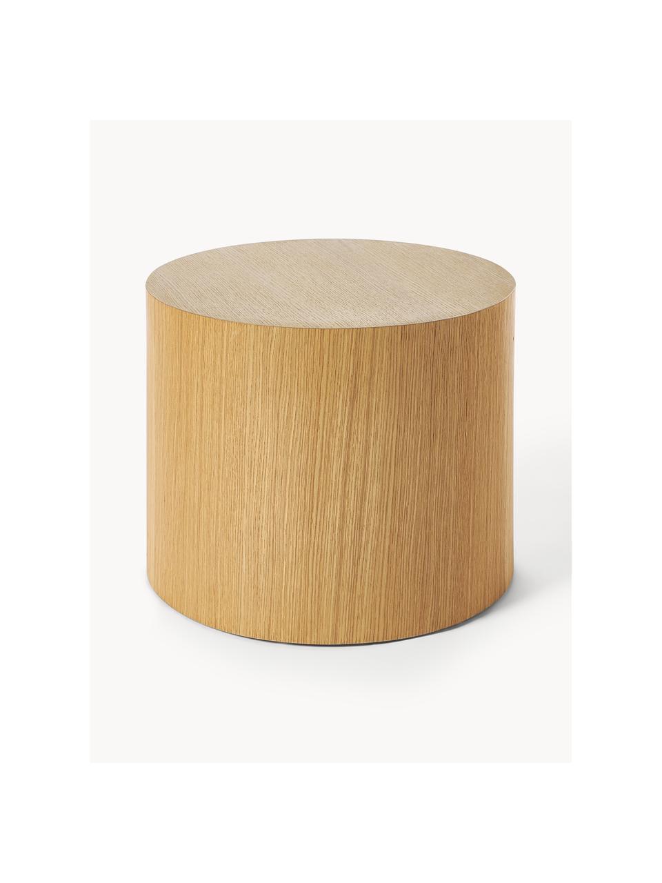 Set di 2 tavolini da salotto in legno Dan, Pannello di fibra a media densità (MDF) con finitura in legno di quercia, Legno di quercia, Set in varie misure