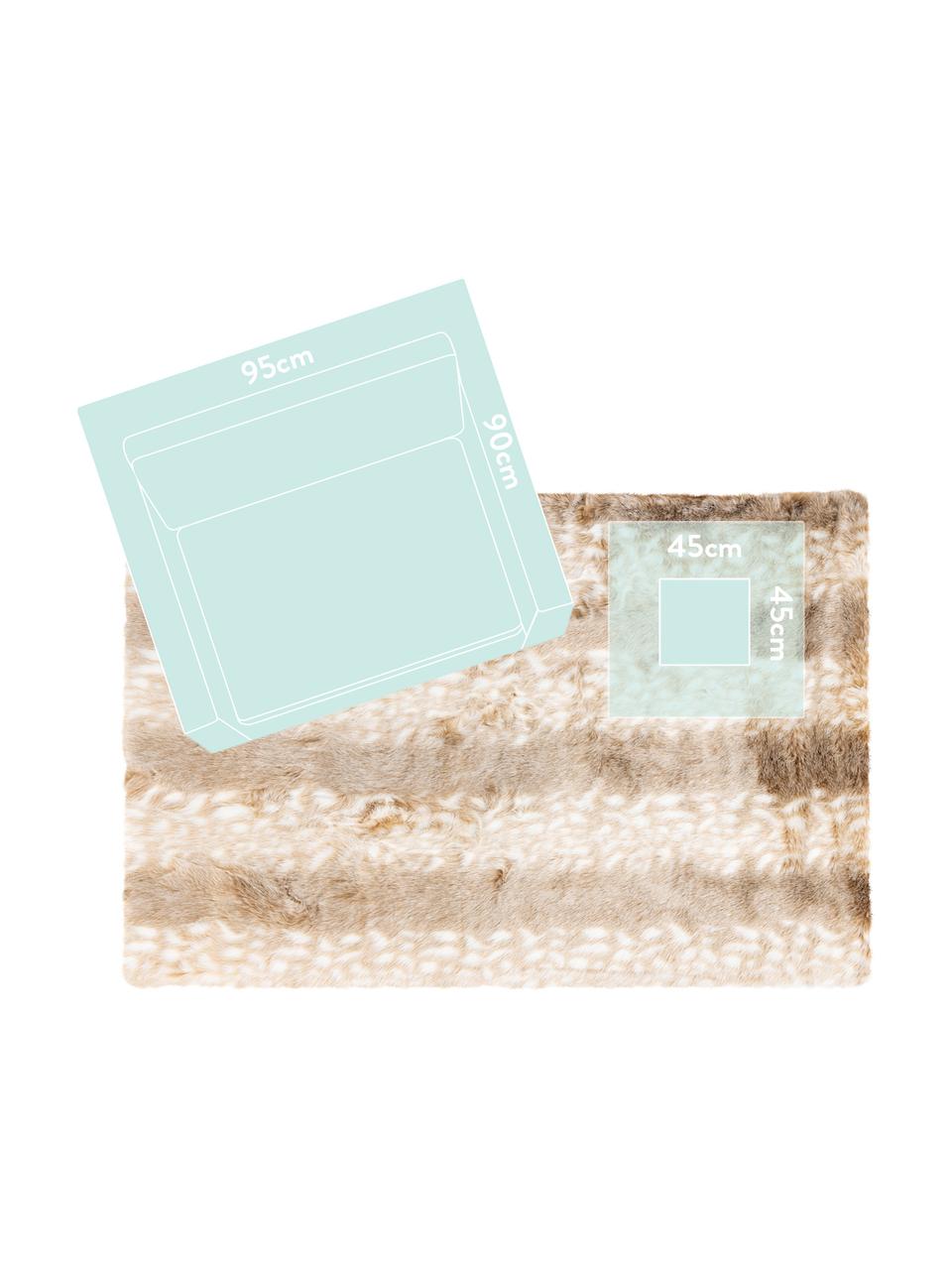 Načechraný koberec s vysokým vlasem Rumba, Béžová, krémově bílá