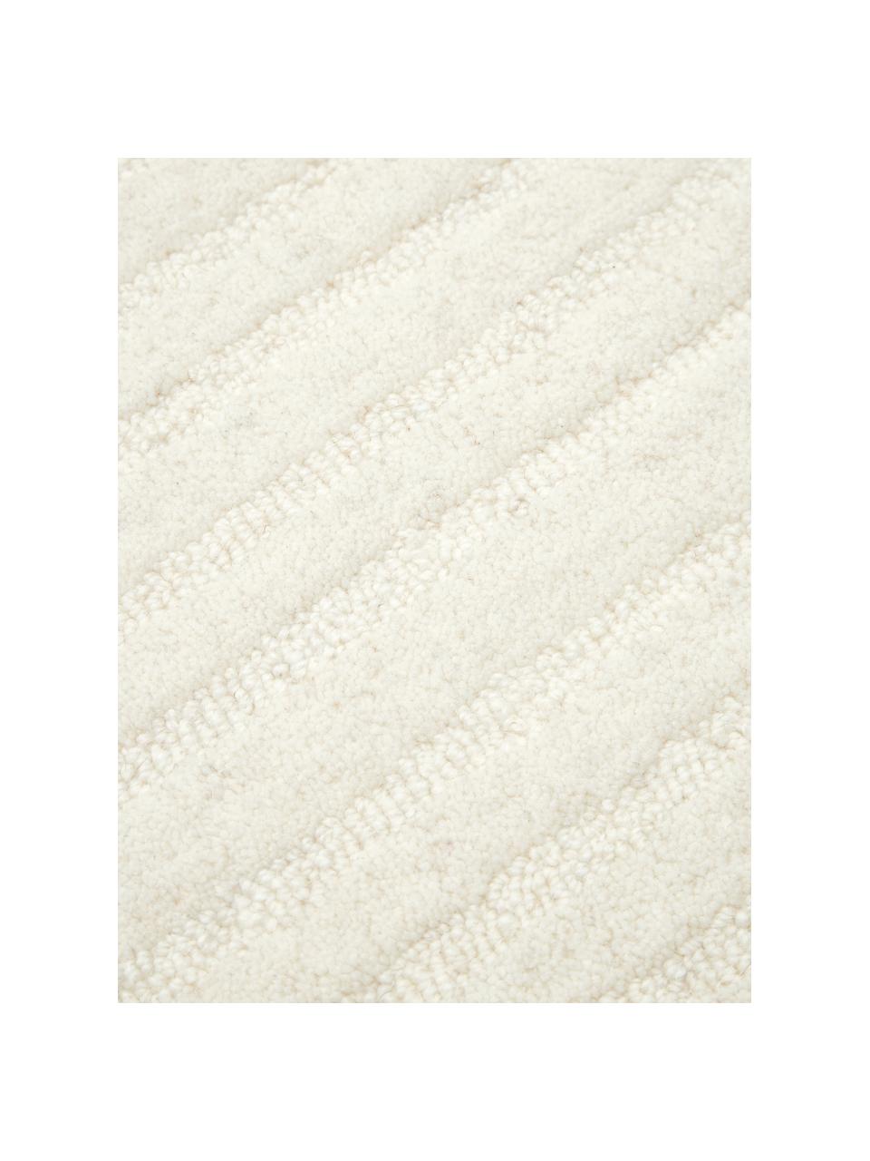 Wollen vloerkleed Mason, handgetuft, Onderzijde: 100% katoen Bij wollen vl, Crèmewit, B 160 x L 230 cm (maat M)