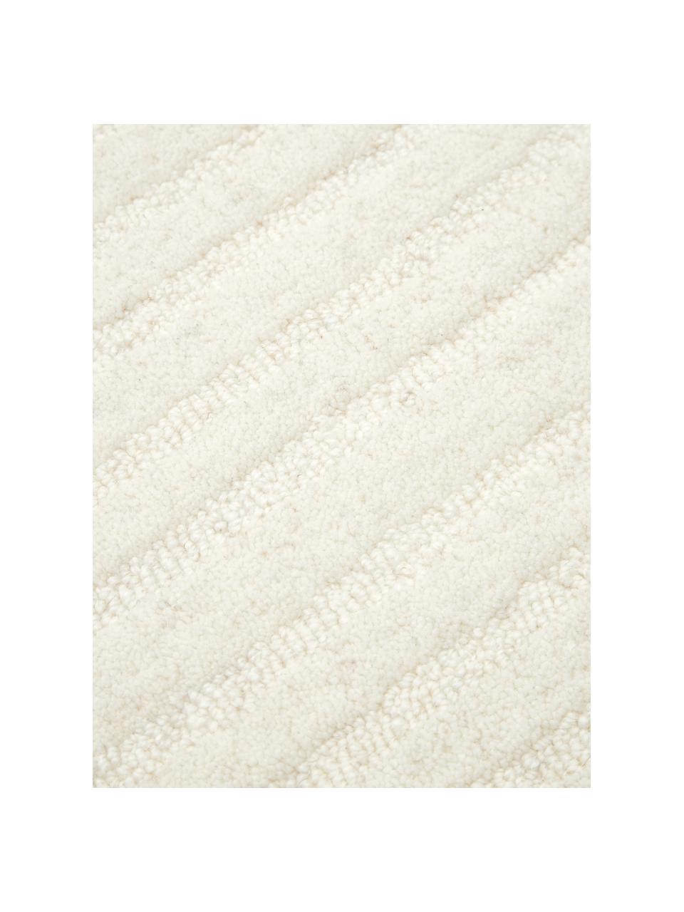 Wollteppich Mason, handgetuftet, Flor: 100 % Wolle, Cremeweiß, B 120 x L 180 cm (Größe S)