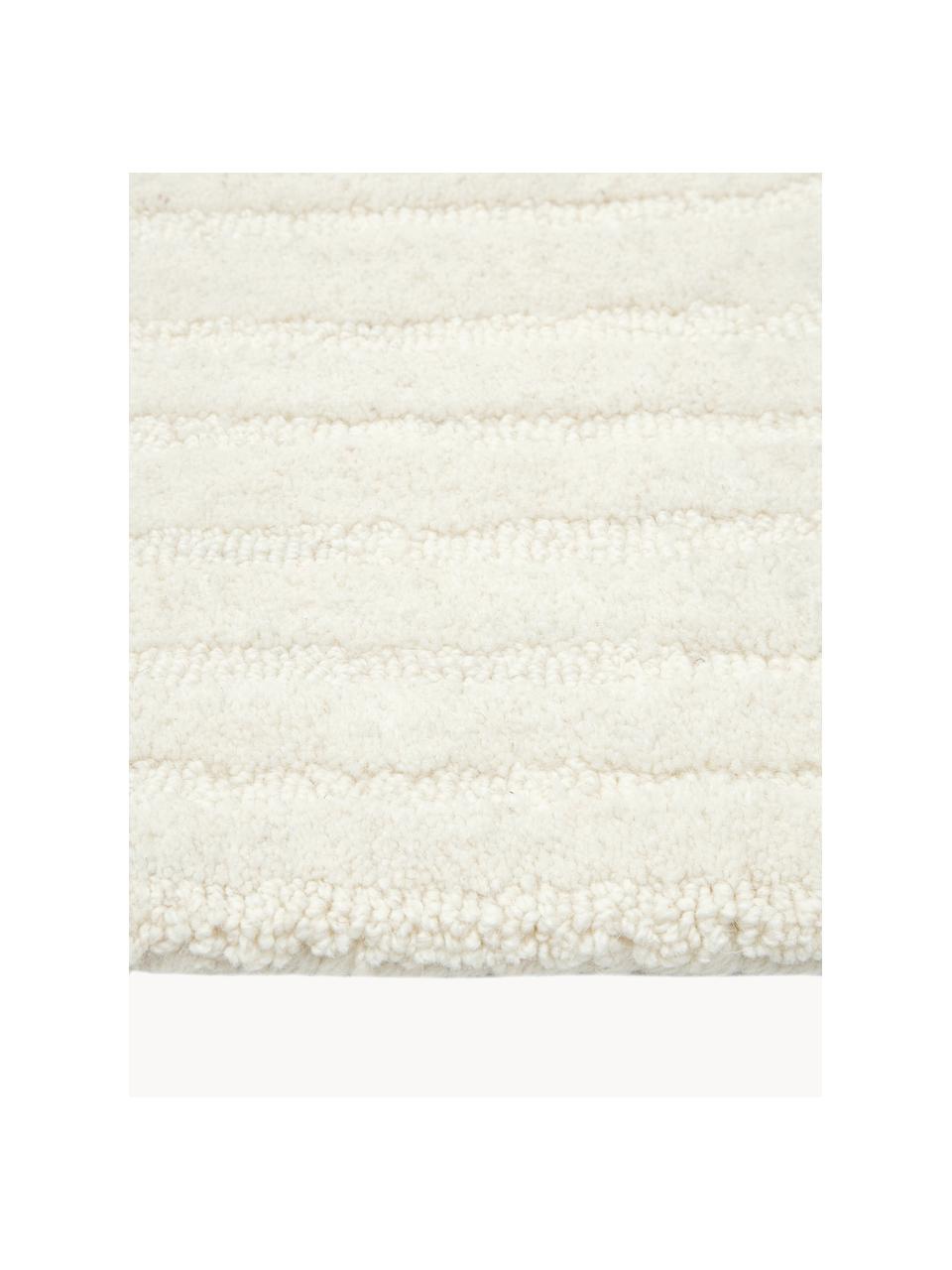 Tapis en laine tuftée main Mason, Blanc crème, larg. 160 x long. 230 cm (taille M)