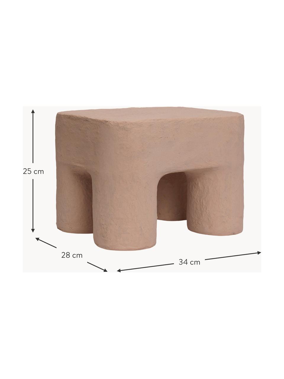 Handgefertigter Kinderhocker Podo, Karton, Post-Consumer-Baumwolle

Dieses Produkt wird aus nachhaltig gewonnenem, FSC®-zertifiziertem Holz gefertigt., Altrosa, B 34 x H 25 cm