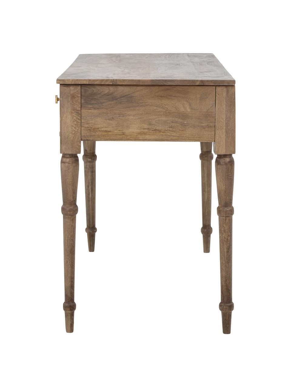 Konzolový stolek z mangového dřeva se zásuvkami Betton, Mangové dřevo, Š 127 cm, V 77 cm