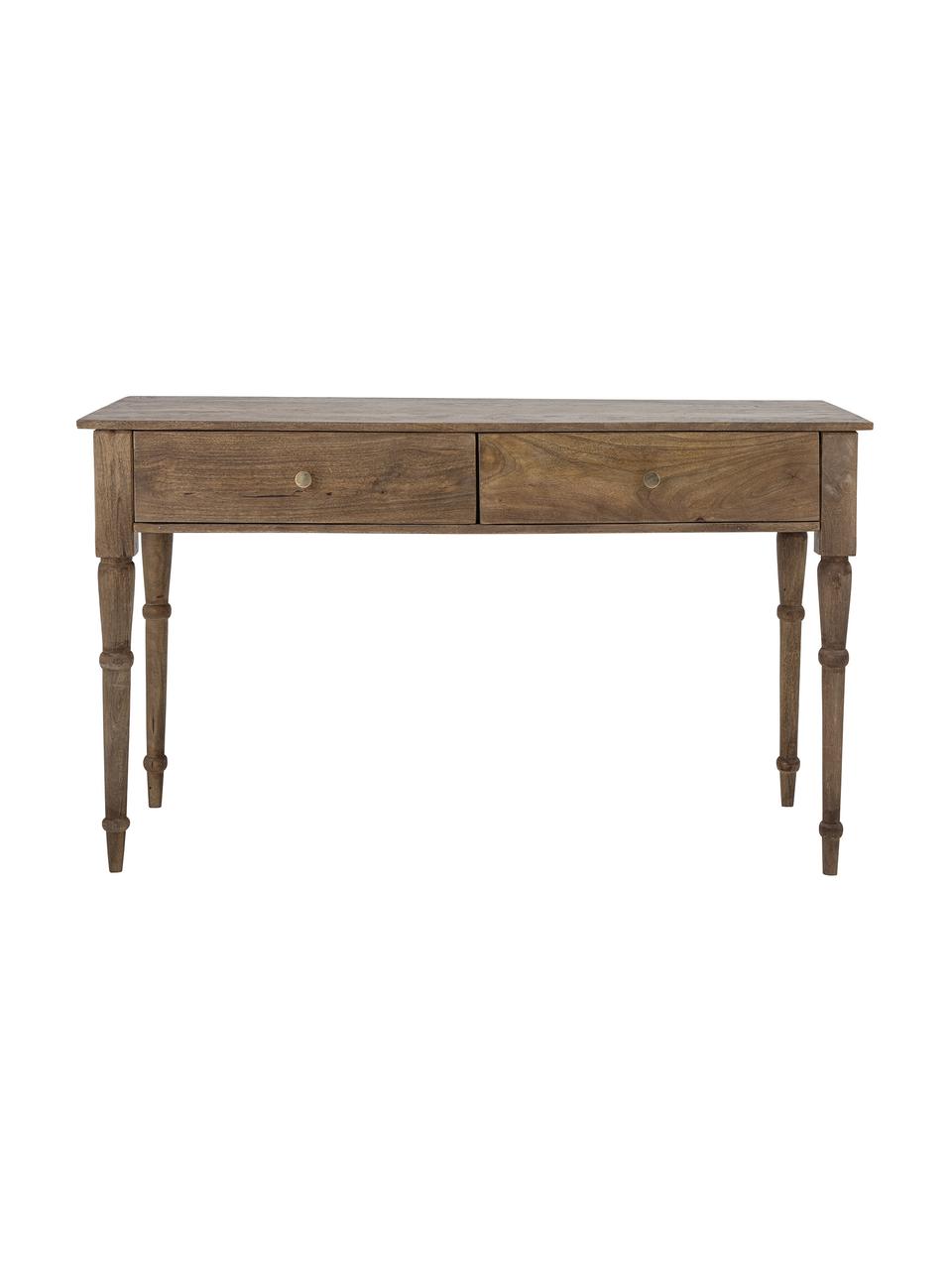 Konzolový stolík so zásuvkou Betton, Mangové drevo, Š 127 x V 77 cm
