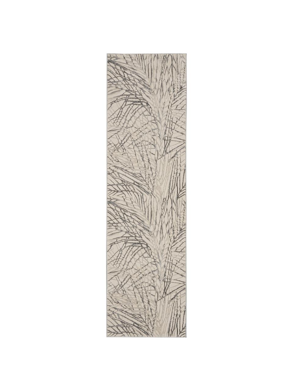 Kurzflor-Läufer Rustic Texture mit Hoch-Tief-Effekt, 51 % Polypropylen, 49 % Polyester, Beige, Taupe, B 70 x L 230 cm