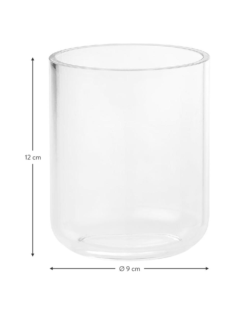Zahnputzbecher Delan aus Acrylglas, Acrylglas, Transparent, Ø 9 x H 12 cm