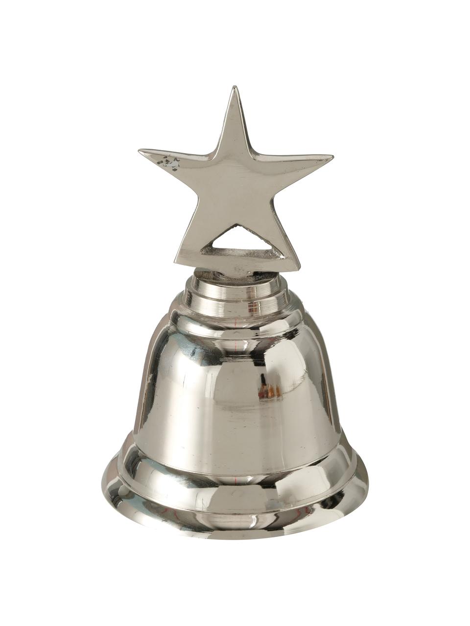 Súprava zvončekov z kovu Liselle, 2 ks, Potiahnutý hliník, Odtiene striebornej, Ø 7 x V 11 cm