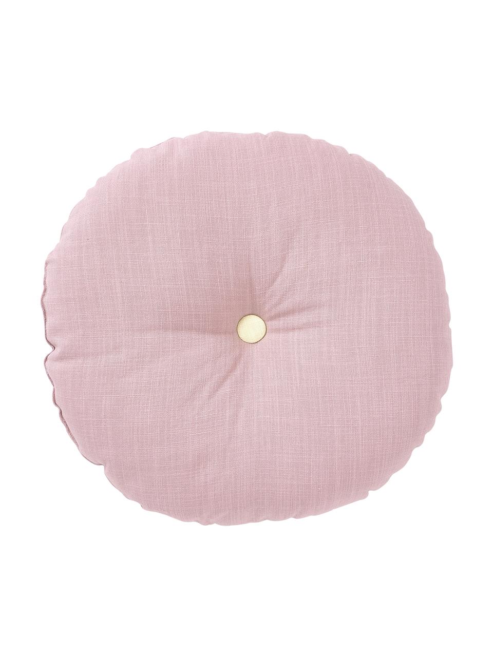 Cuscino imbottito rotondo lilla Devi, Rivestimento: 100% cotone, Rosa, viola, Ø 35 cm