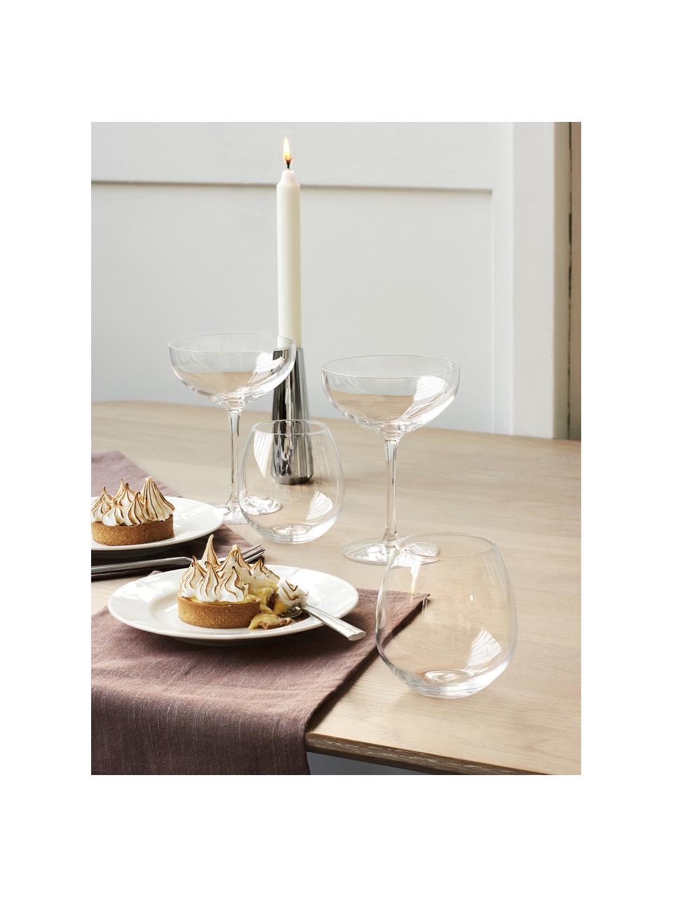 Champagneglazen Premium, 2 stuks, Loodvrij glas, Transparant, Ø 13 x H 17 cm, 390 ml