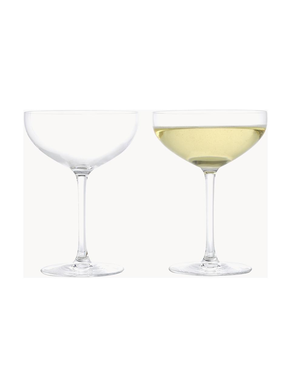 Kieliszek do szampana Premium, 2 szt., Szkło bezołowiowe, Transparentny, Ø 13 x W 17 cm, 390 ml