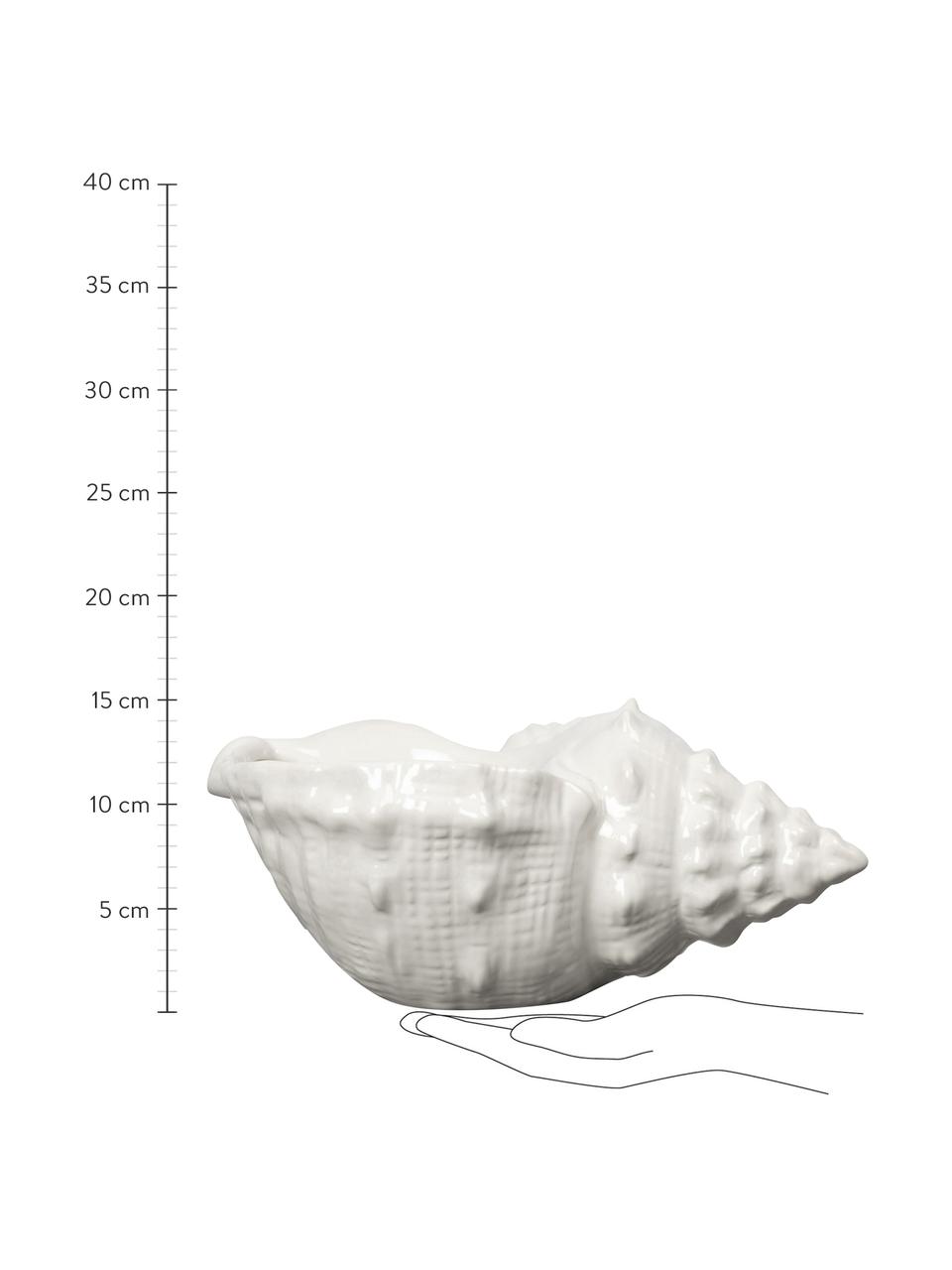 Coupe en dolomite Awa, Dolomite, Blanc, larg. 32 x haut. 14 cm