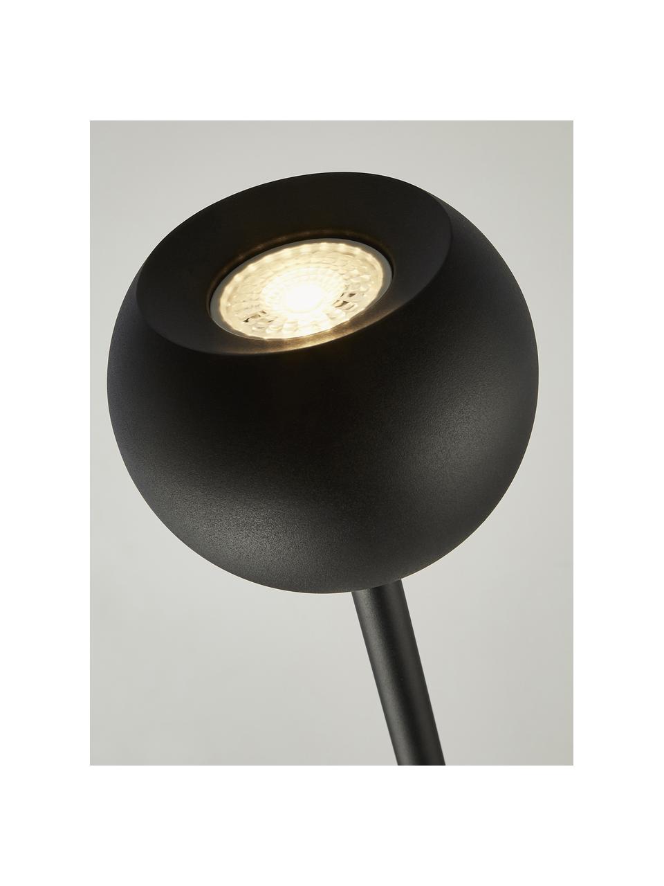 Lámpara de pie grande Eindhoven, Cable: plástico, Negro, Al 180 cm