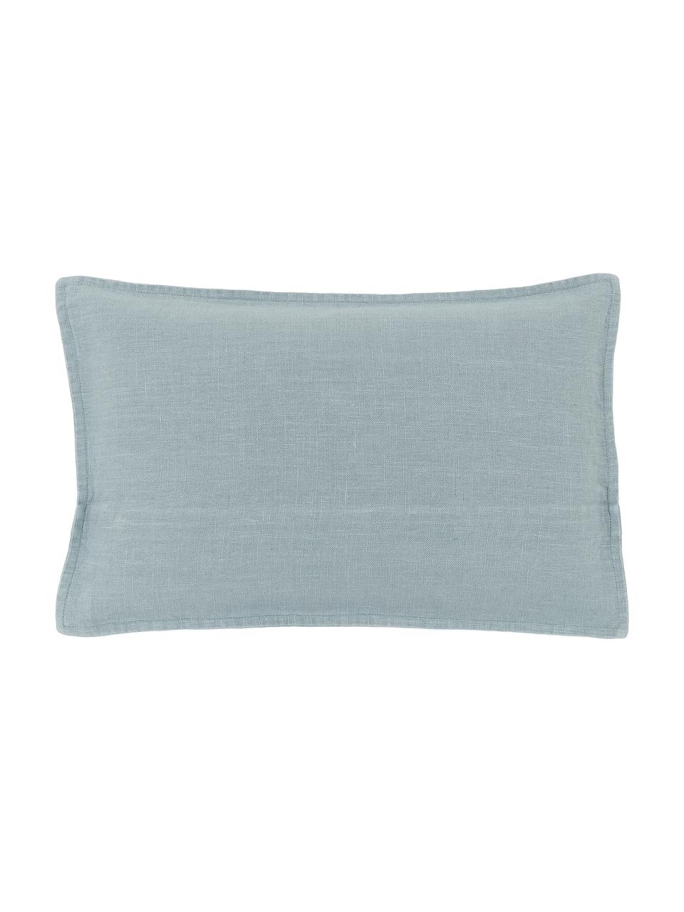 Poszewka na poduszkę z lnu Lanya, 100% len, Jasny niebieski, S 30 x D 50 cm
