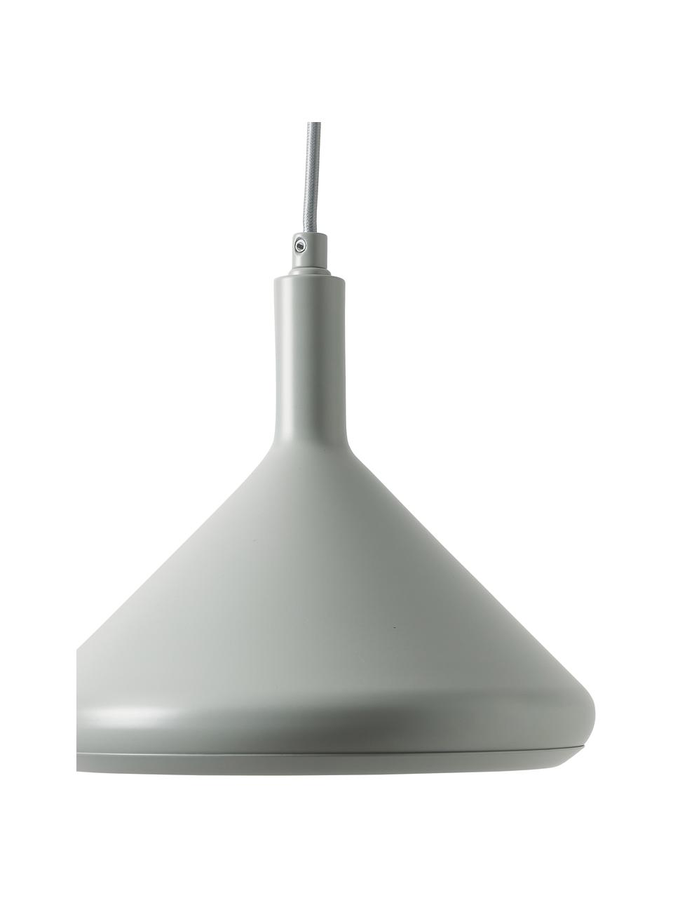 Závěsné LED svítidlo Alva, Světle šedá, Ø 24 cm, V 150 cm