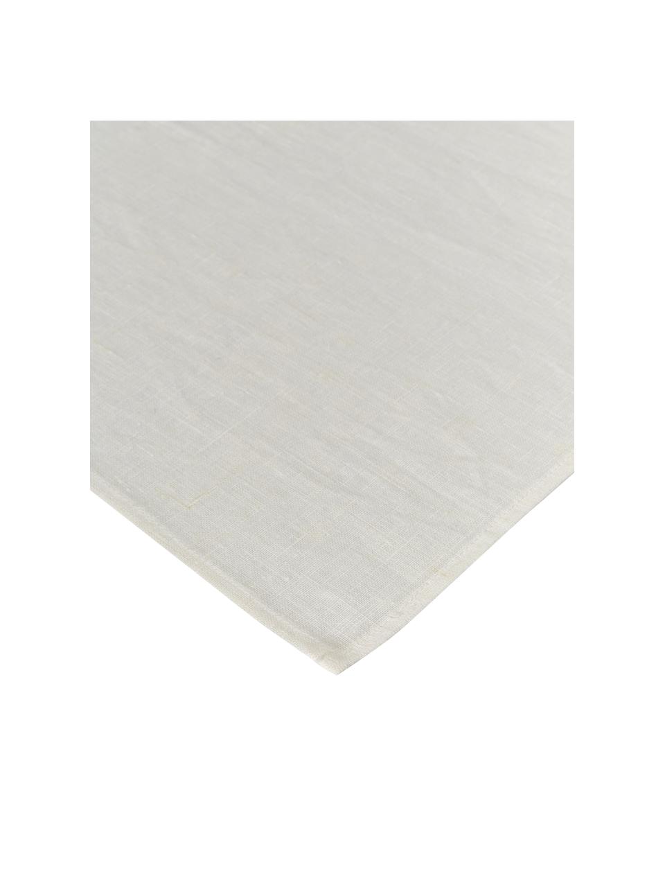Leinen-Geschirrtuch Heddie, 100% Leinen, Weiß, B 50 x L 70 cm