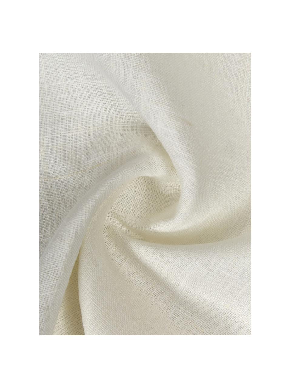 Strofinaccio in lino Heddie, 100% lino, Bianco, Larg. 50 x Lung. 70 cm